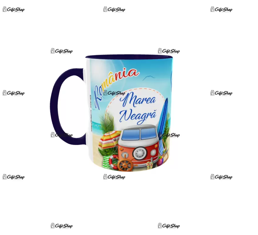 Marea neagra, model 1, cana ceramica, 330ml